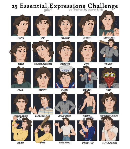 Steve Harrington Expressions